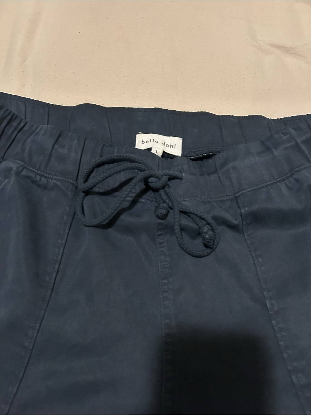 Bella Dahl Dark Navy Drawstring Joggers - Picture 5 of 10